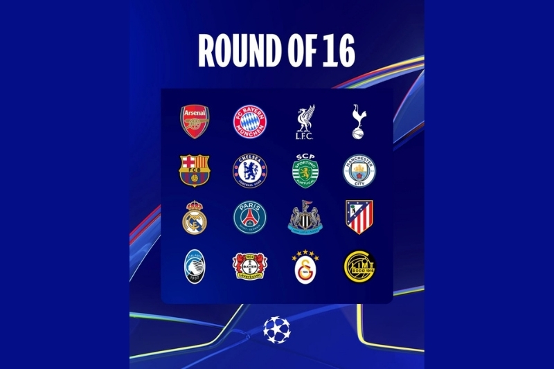 vòng 1/8 Champions League