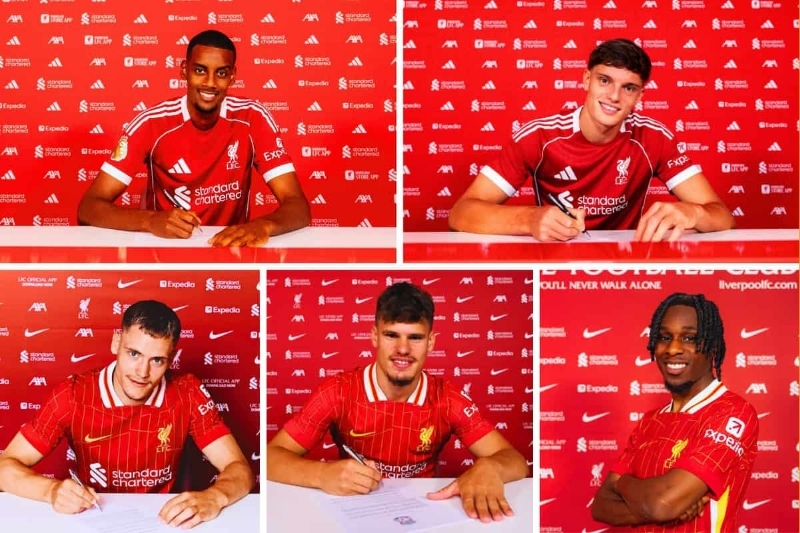 Liverpool hai lần liên tiếp phá kỷ lục chuyển nhượng Ngoại hạng Anh hè 2025 chỉ trong vài tuần (Nguồn: Sưu tầm)