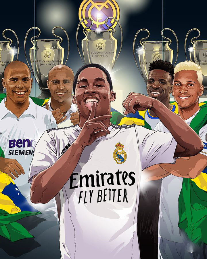 Los Blancos là nơi chắp cánh cho rất nhiều cầu thủ đến từ Brazil