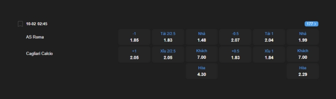 Nhận định b&oacute;ng đ&aacute; AS Roma vs Cagliari