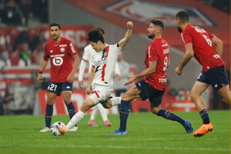 Kết quả bóng đá ngày 5/10 - Lille chơi chắc chắn và tận dụng tốt cơ hội để cầm chân PSG