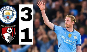 Highlight bóng đá Man City vs Bournemouth: Ngày chia tay ngọt ngào của De Bruyne