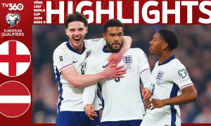 Highlights bóng đá Anh vs Latvia: Reece James sút phạt đẳng cấp, tuyển Anh thắng dễ