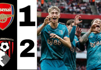 Highlight bóng đá Arsenal vs Bournemouth: Bạc nhược