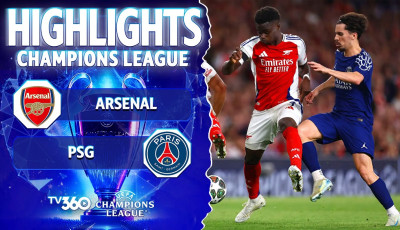 Highlight bóng đá Arsenal vs PSG: Pháo thủ thất bại trên sân nhà