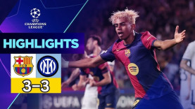 Highlight bóng đá Barca vs Inter: Dumfries gọi, Yamal trả lời