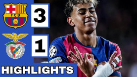 Highlight bóng đá Barcelona vs Benfica, 0h45 ngày 12/3: Đẳng cấp Yamal