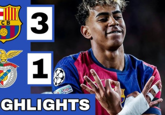 Highlight bóng đá Barcelona vs Benfica, 0h45 ngày 12/3: Đẳng cấp Yamal