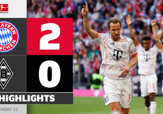 Highlight bóng đá Bayern vs Monchengladbach: Harry Kane toả sáng ngày đầu nâng cúp
