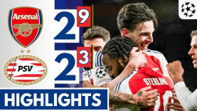 Highlight bóng đá Arsenal vs PSV, 3h ngày 13/3: Thắng tiến Tứ kết