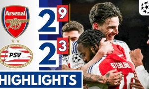 Highlight bóng đá Arsenal vs PSV, 3h ngày 13/3: Thắng tiến Tứ kết