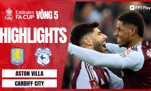 Highlight bóng đá Aston Villa vs Cardiff | Asensio lập CÚ ĐÚP, Rashford ghi dấu ấn