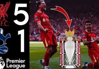 Highlight bóng đá Liverpool vs Tottenham: The Kop lên ngôi vô địch Premier League