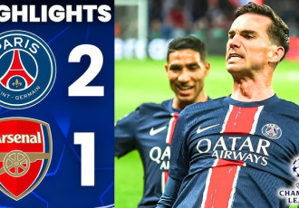 Highlight bóng đá PSG vs Arsenal: Pháo thủ chính thức trắng tay