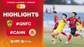 Highlight bóng đá Quảng Nam vs CAHN: Mang 3 điểm về thủ đô