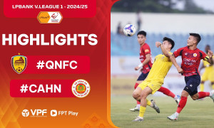 Highlight bóng đá Quảng Nam vs CAHN: Mang 3 điểm về thủ đô